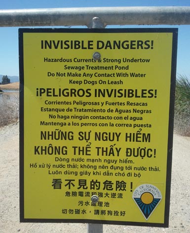 invisible danger sign