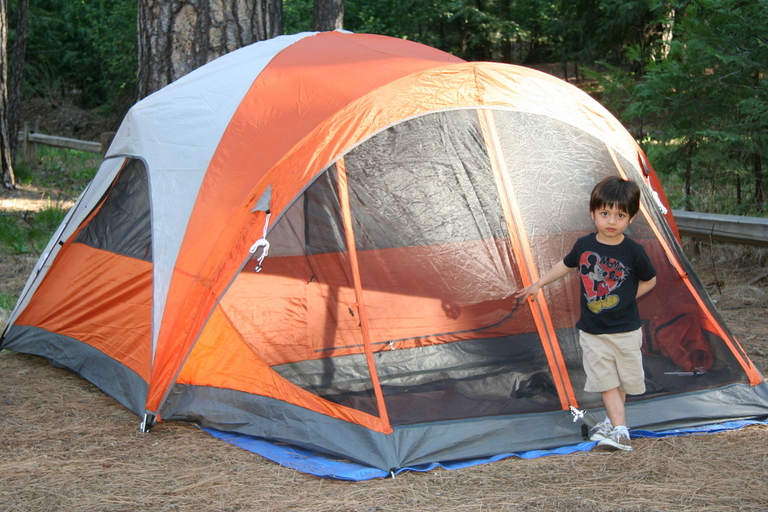 Daddy is this tent big enough?